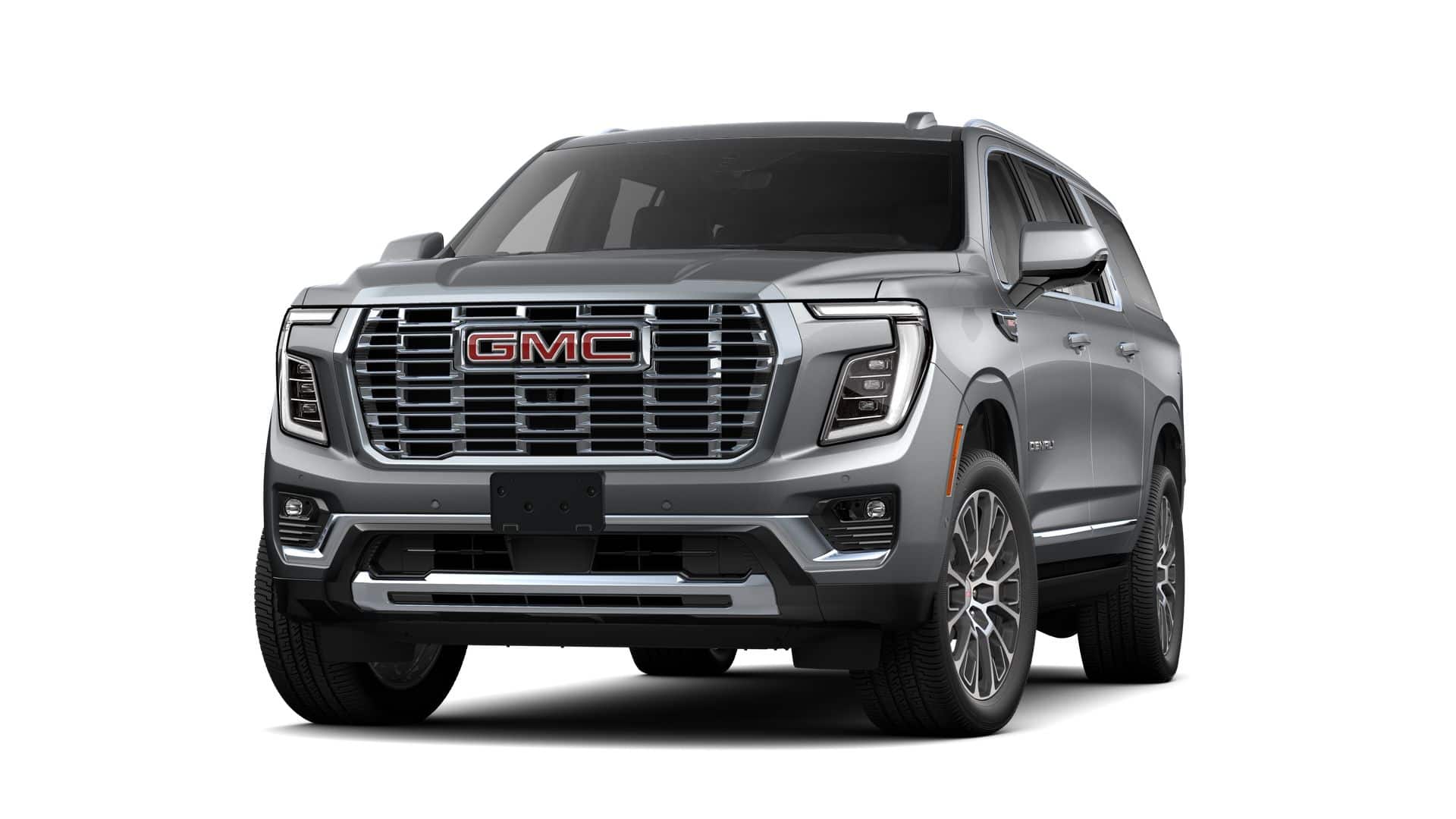 2026 GMC Yukon XL Denali in Sterling Metallic — front three-quarter view