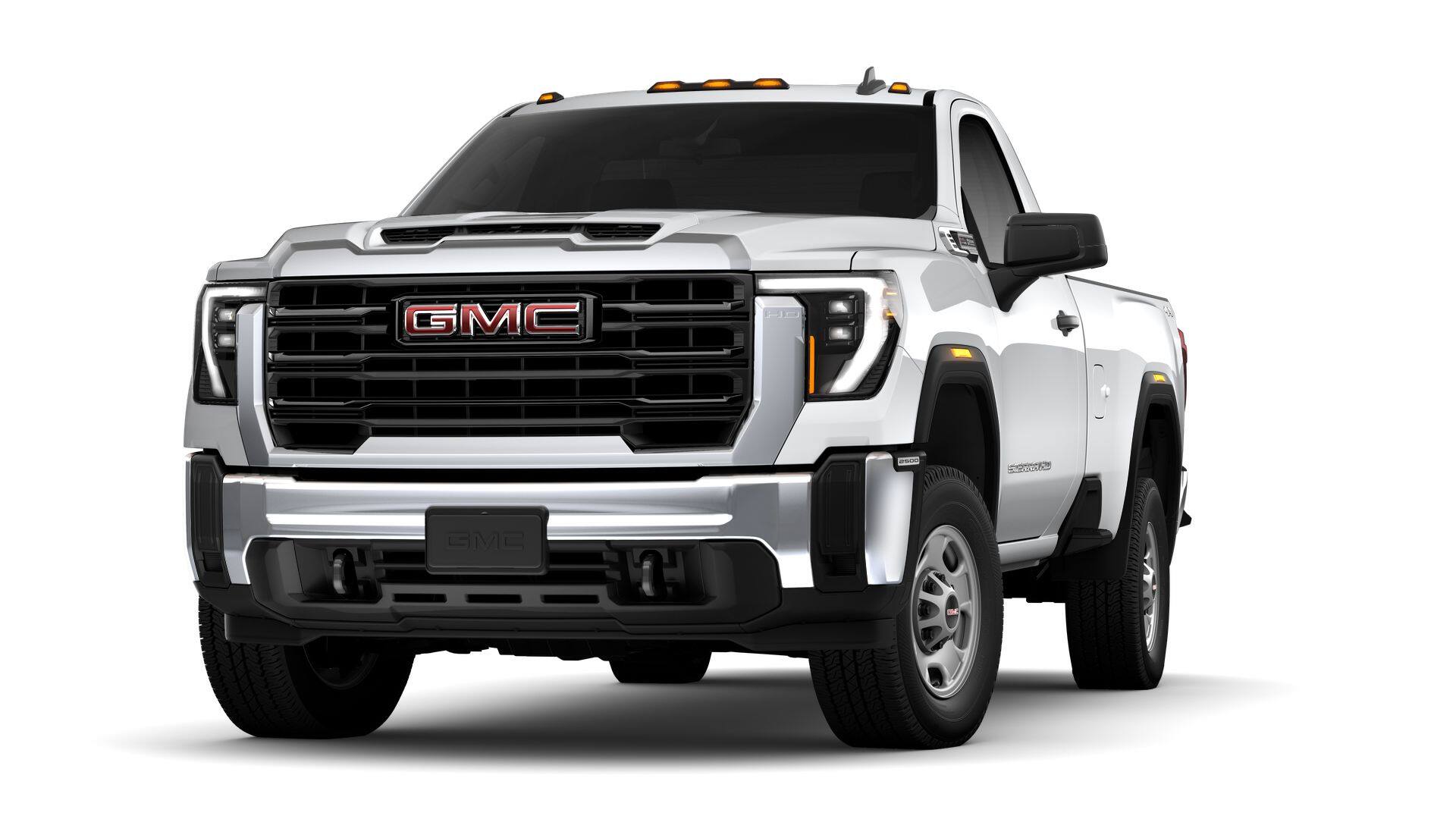 2026 GMC Sierra 2500 HD Pro in Summit White — front three-quarter view