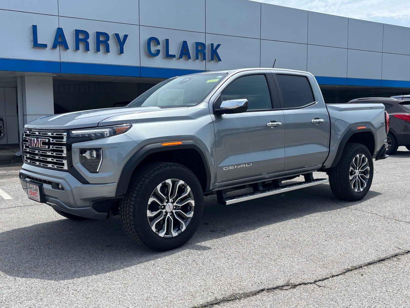 2026 GMC Canyon Denali in Sterling Metallic — front three-quarter view