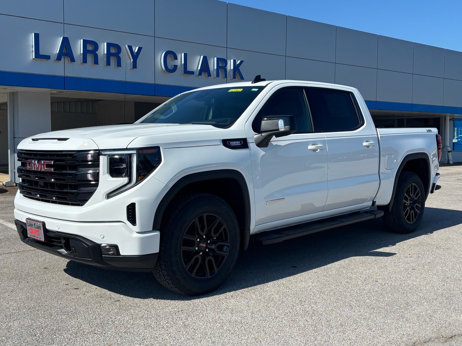 2026 GMC Sierra 1500 Elevation in Summit White — front three-quarter view