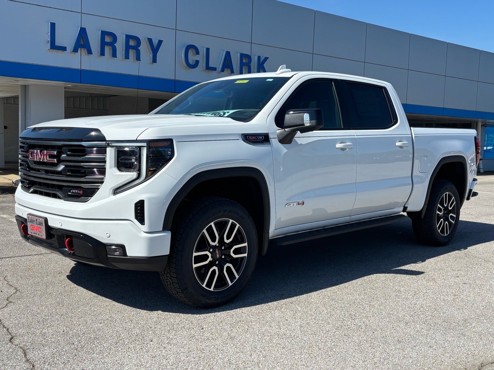 2026 GMC Sierra 1500 AT4 in Summit White — front three-quarter view