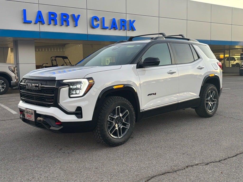 2026 GMC Terrain AT4 in Summit White — front three-quarter view