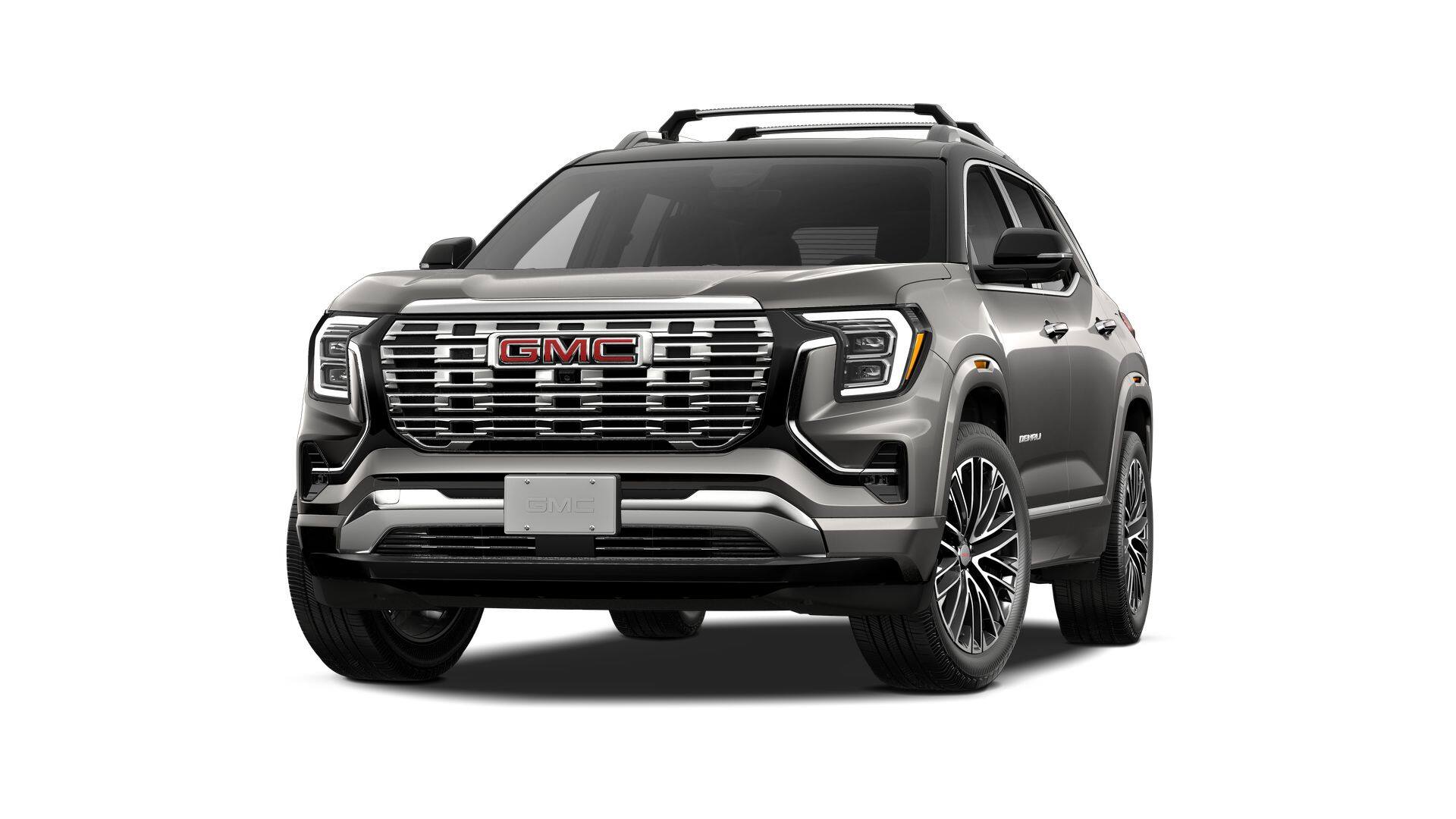 2027 GMC Terrain AWD Denali in Sterling Metallic — front three-quarter view