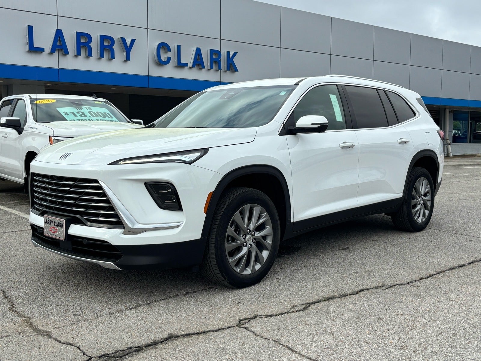 2025 Buick Enclave Preferred in Summit White — front three-quarter view