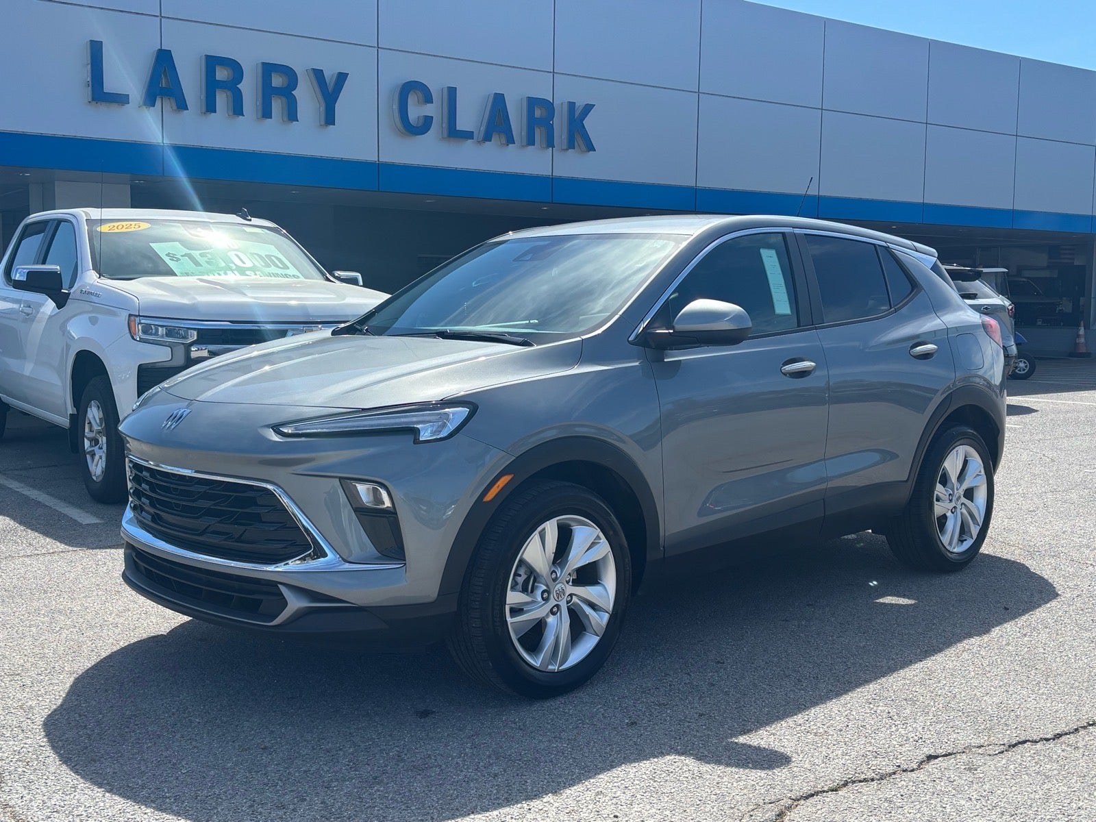 2025 Buick Encore GX Preferred in Moonstone Gray Metallic — front three-quarter view